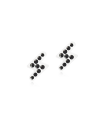 MP Brilliance Flash 8 mm, Jet in der Gruppe Ohrringe / Silberohrringe  bei SCANDINAVIAN JEWELRY DESIGN (15-01185-07)