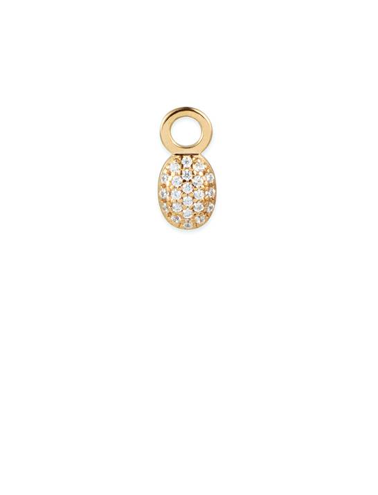 Love Bead Charm berlock diamant Gold in der Gruppe Ohrringe / Diamantohrringe bei SCANDINAVIAN JEWELRY DESIGN (15-101-01971-0000)