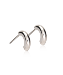 NT Pendant Round Curved 10 mm in der Gruppe Ohrringe / Silberohrringe  bei SCANDINAVIAN JEWELRY DESIGN (15-12152-00)