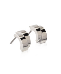 NT Pendant Split Curved 10 mm in der Gruppe Ohrringe / Silberohrringe  bei SCANDINAVIAN JEWELRY DESIGN (15-12156-00)