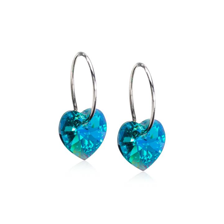 NT Heart 10 mm, Turquoise in der Gruppe Ohrringe bei SCANDINAVIAN JEWELRY DESIGN (15-1255-11)