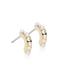 GT Pendant Mixed Curved 10 mm, Crystal/White in der Gruppe Ohrringe / Perlenohrringe bei SCANDINAVIAN JEWELRY DESIGN (15-13146-159)