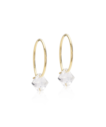 GT Ear Ring 14 mm, Bicone 6 mm, Crystal in der Gruppe Ohrringe / Goldohrringe bei SCANDINAVIAN JEWELRY DESIGN (15-1347-01)