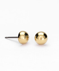 GT Half ball 6 mm gold in der Gruppe Ohrringe / Goldohrringe bei SCANDINAVIAN JEWELRY DESIGN (15-1387-00)
