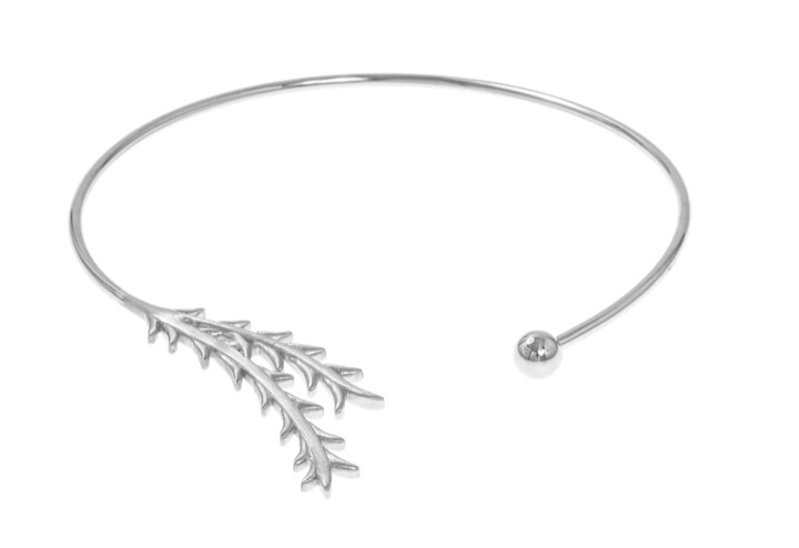Tree twig bangle Armbänder Silber in der Gruppe Halsketten / Silberhalsketten bei SCANDINAVIAN JEWELRY DESIGN (1521111002)