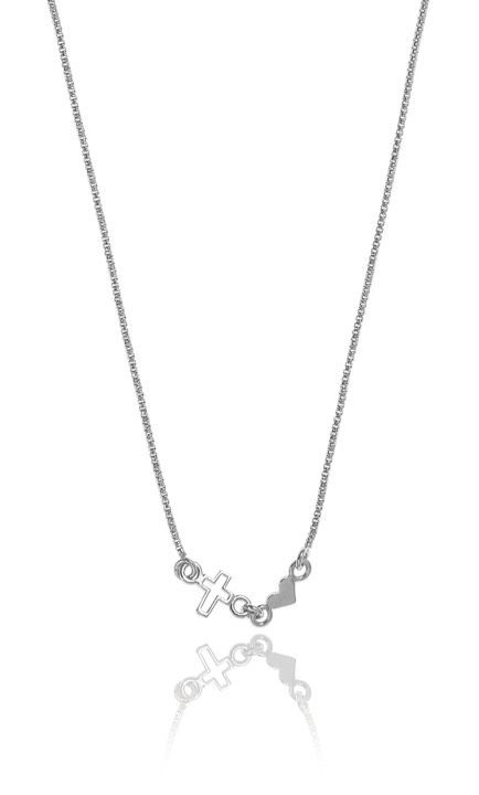 Trust Halsketten Silber 40-45 cm in der Gruppe Halsketten / Silberhalsketten bei SCANDINAVIAN JEWELRY DESIGN (1521111010)
