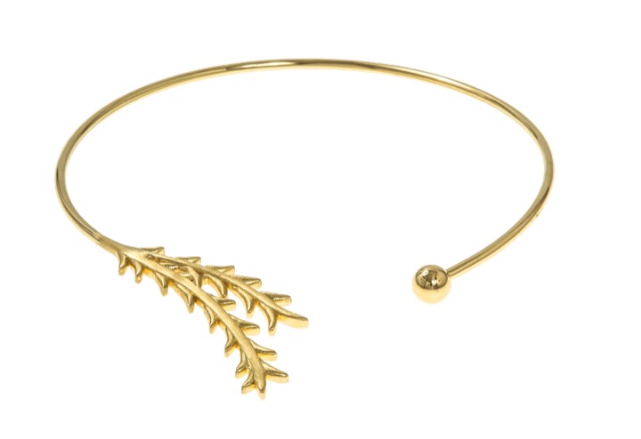 Tree twig bangle Armbänder Gold in der Gruppe Halsketten / Goldhalsketten bei SCANDINAVIAN JEWELRY DESIGN (1521121002)
