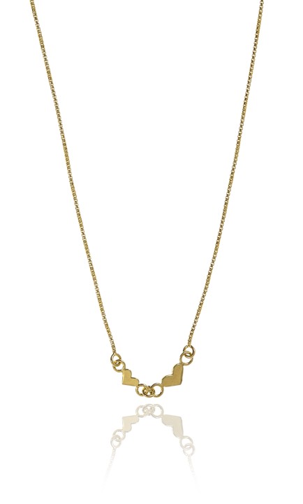 Love Halsketten Gold 40-45 cm in der Gruppe Halsketten / Goldhalsketten bei SCANDINAVIAN JEWELRY DESIGN (1521121009)