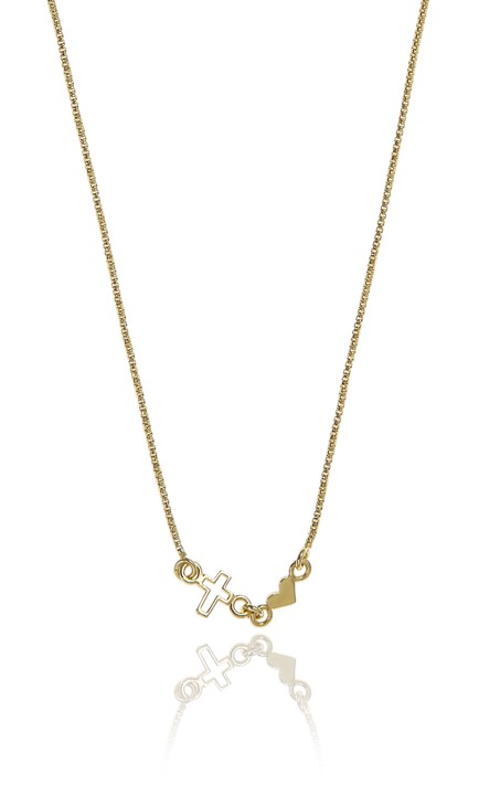 Trust Halsketten Gold 40-45 cm in der Gruppe Halsketten / Goldhalsketten bei SCANDINAVIAN JEWELRY DESIGN (1521121010)