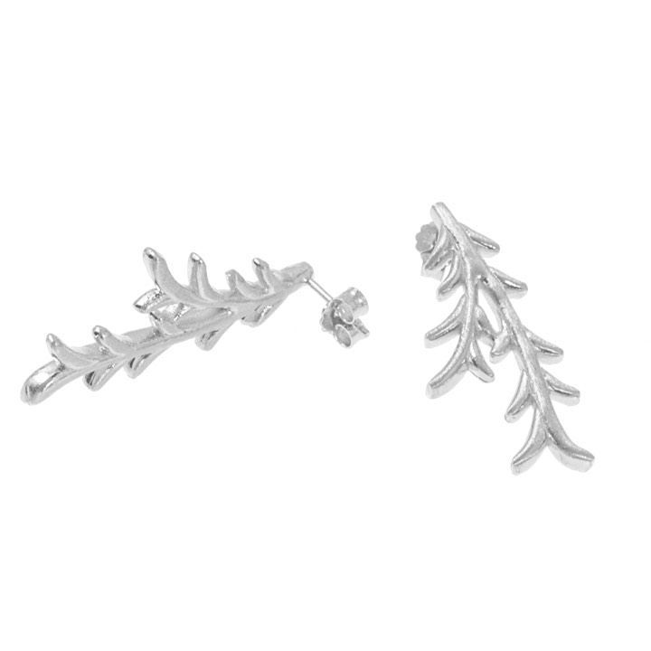 Tree twig Ohrring Silber in der Gruppe Ohrringe / Silberohrringe  bei SCANDINAVIAN JEWELRY DESIGN (1521411002)