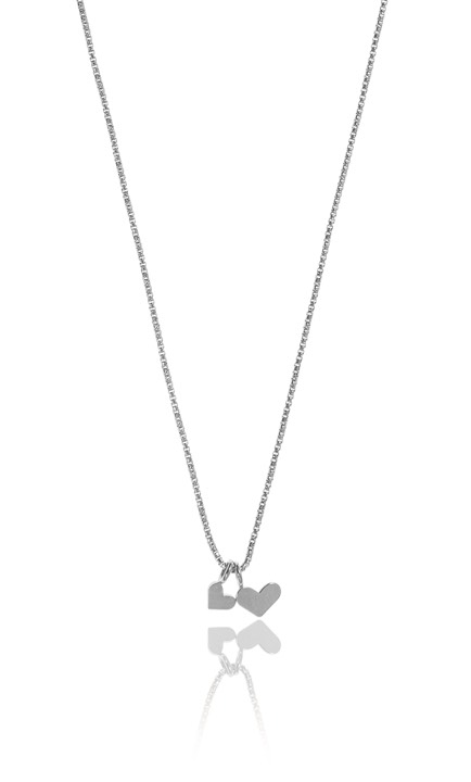 Love pendant Halsketten Silber 42-47 cm in der Gruppe Halsketten / Silberhalsketten bei SCANDINAVIAN JEWELRY DESIGN (1522111009)