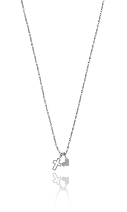 Trust pendant Halsketten Silber 42-47 cm in der Gruppe Halsketten / Silberhalsketten bei SCANDINAVIAN JEWELRY DESIGN (1522111010)