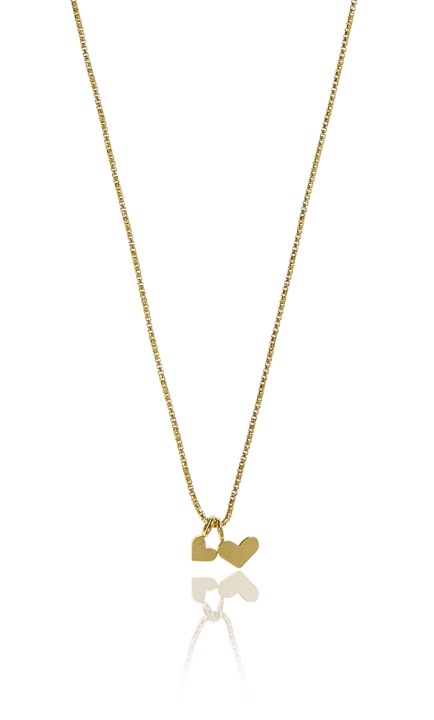 Love pendant Halsketten Gold 42-47 cm in der Gruppe Halsketten / Goldhalsketten bei SCANDINAVIAN JEWELRY DESIGN (1522121009)