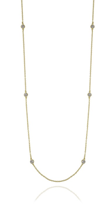 Cubic long chain Halsketten Gold in der Gruppe Halsketten / Goldhalsketten bei SCANDINAVIAN JEWELRY DESIGN (1524121012)