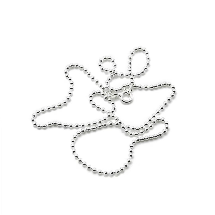 Bead Chain 2 mm Halsketten Silber 40 cm in der Gruppe Efva Attling Back Week / Efva Attling Black Week - 20% bei SCANDINAVIAN JEWELRY DESIGN (16-100-00783-0040)