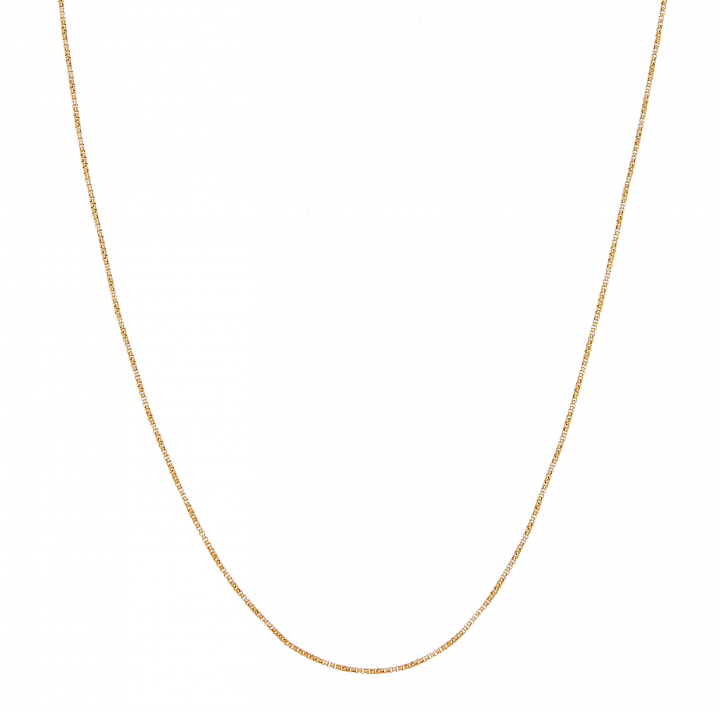 Letters Halsketten Gold 55-60 cm in der Gruppe Halsketten / Goldhalsketten bei SCANDINAVIAN JEWELRY DESIGN (1611221013)