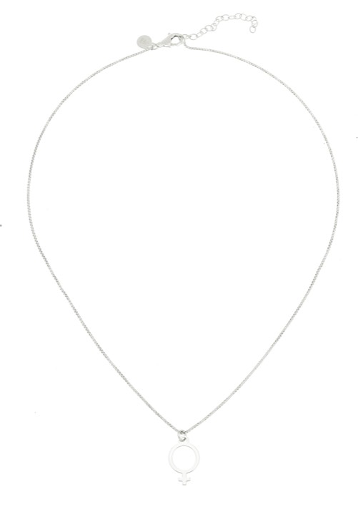 Letters venus neck Silber 42-47 cm in der Gruppe Halsketten / Silberhalsketten bei SCANDINAVIAN JEWELRY DESIGN (1622111007)