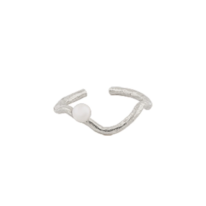 One Pearl ring Silber in der Gruppe Ringe / Perlenringe bei SCANDINAVIAN JEWELRY DESIGN (1632511001)