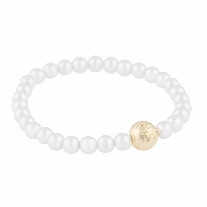 Sophie elastic Bracelet Gold in der Gruppe Armbänder / Goldarmbänder bei SCANDINAVIAN JEWELRY DESIGN (169-3551-362)