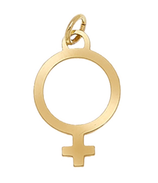 Letters Venus Gold in der Gruppe Halsketten / Goldhalsketten bei SCANDINAVIAN JEWELRY DESIGN (1712220009)