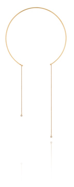Brilliant bangle Halsketten double Gold in der Gruppe Halsketten / Goldhalsketten bei SCANDINAVIAN JEWELRY DESIGN (1718121004)