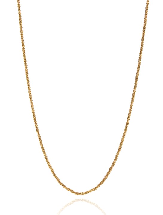 Roof plain Halsketten Gold 39-44 cm in der Gruppe Halsketten / Goldhalsketten bei SCANDINAVIAN JEWELRY DESIGN (1721120001)