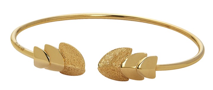 Roof bangle brace Armbänder flex Gold in der Gruppe Armbänder / Armreifen bei SCANDINAVIAN JEWELRY DESIGN (1728320001)