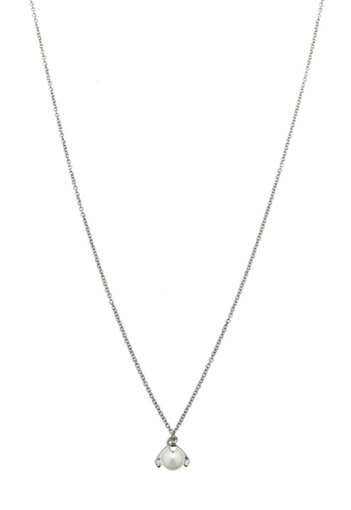 Pearl short Halsketten Silber 42-47 cm in der Gruppe Last Chance / Halsketten bei SCANDINAVIAN JEWELRY DESIGN (1814171001)