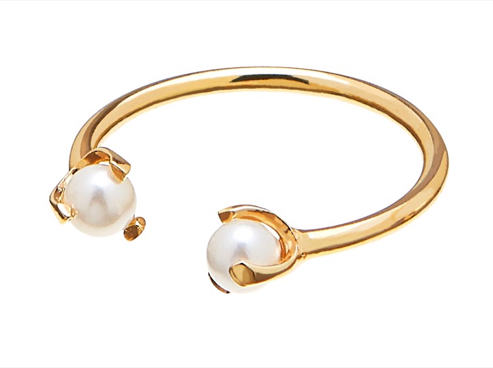 Pearl small ring ONE SIZE Gold in der Gruppe Last Chance / Ringe bei SCANDINAVIAN JEWELRY DESIGN (1816422001)