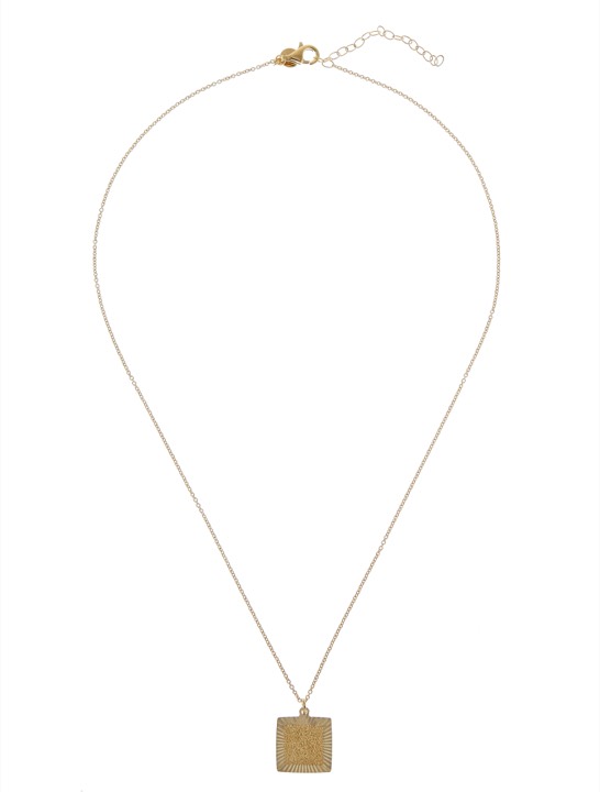 Two square pendant Halsketten Gold 45-60 cm in der Gruppe Halsketten / Goldhalsketten bei SCANDINAVIAN JEWELRY DESIGN (1821120001)