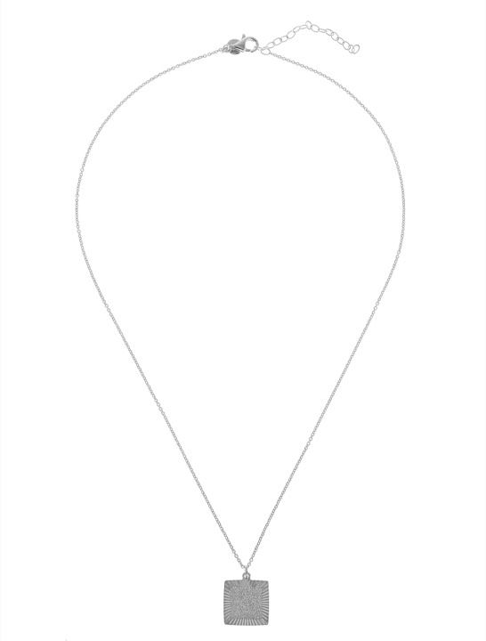 Two square pendent Halsketten Silber 45-60 cm in der Gruppe Halsketten / Silberhalsketten bei SCANDINAVIAN JEWELRY DESIGN (1821170001)