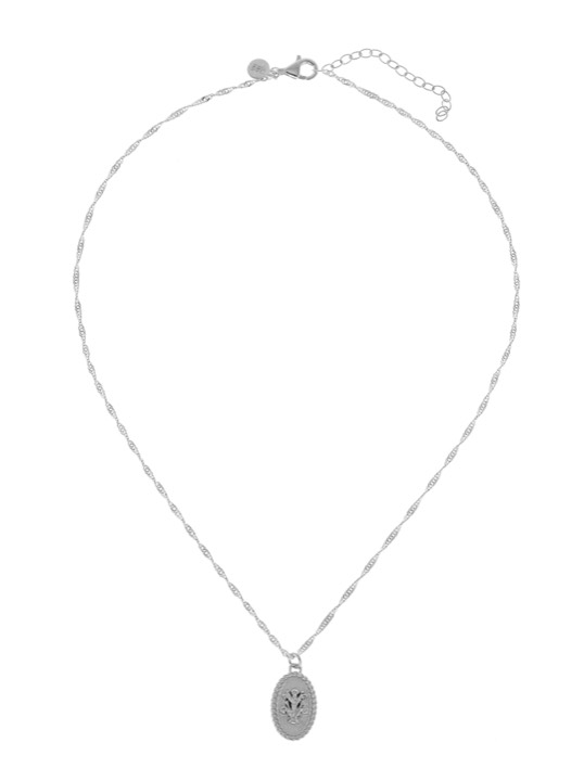 Two Flower Halsketten - Silber in der Gruppe Halsketten / Silberhalsketten bei SCANDINAVIAN JEWELRY DESIGN (1822170001)