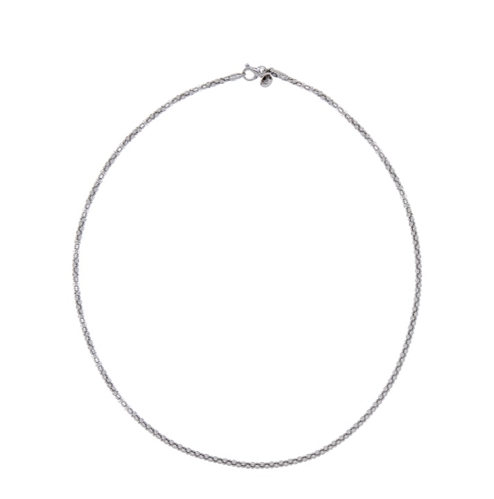 Bear popcorn Halsketten Silber 50 cm in der Gruppe Halsketten / Silberhalsketten bei SCANDINAVIAN JEWELRY DESIGN (1824170004)