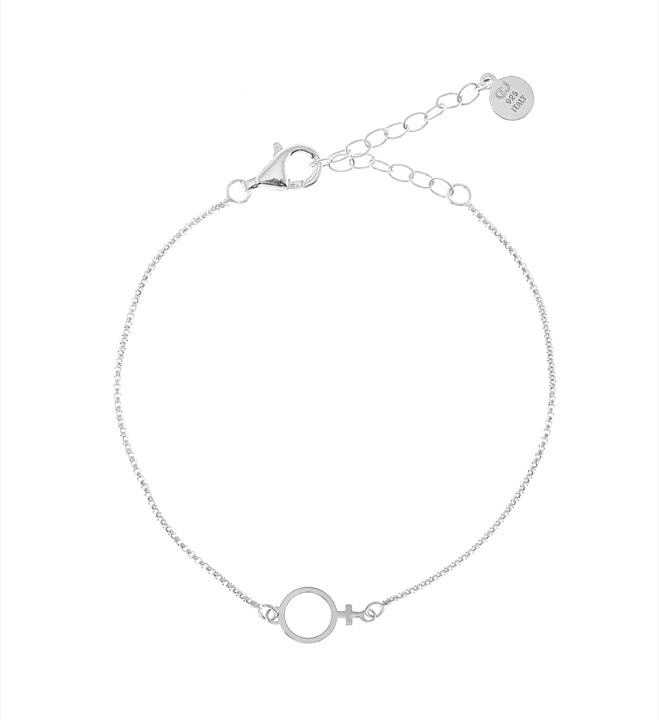 Letters Venus chain brace Armbänder Silber in der Gruppe Armbänder / Silberarmbänder bei SCANDINAVIAN JEWELRY DESIGN (1824311001)