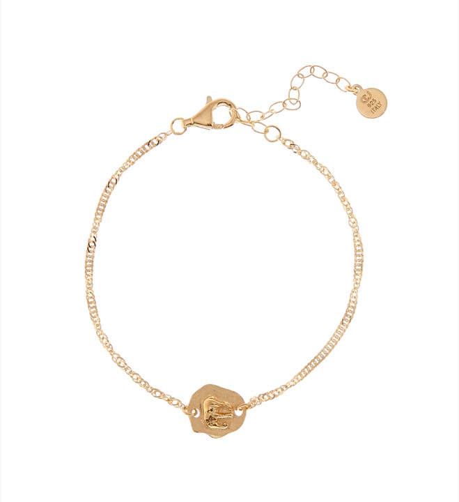 Two Elephant brace Armbänder - Gold in der Gruppe Armbänder / Goldarmbänder bei SCANDINAVIAN JEWELRY DESIGN (1824320001)