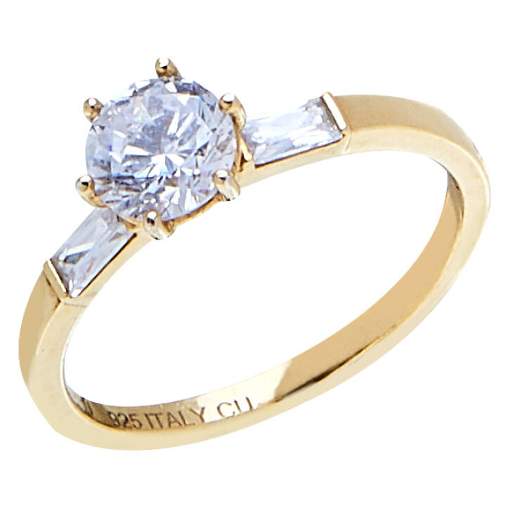Product Image for CU JEWELLERY Two tripple stone ring Gold 16
