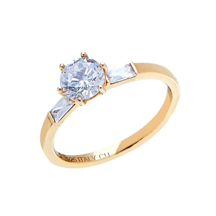 Product Image for CU JEWELLERY Two tripple stone ring Gold 17.5