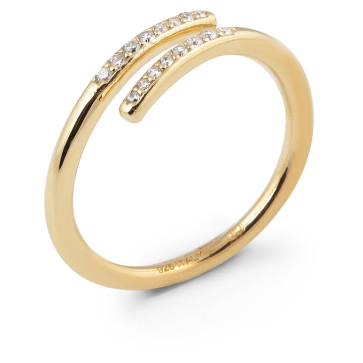Loop stone ring Gold in der Gruppe Ringe bei SCANDINAVIAN JEWELRY DESIGN (1927520164V)