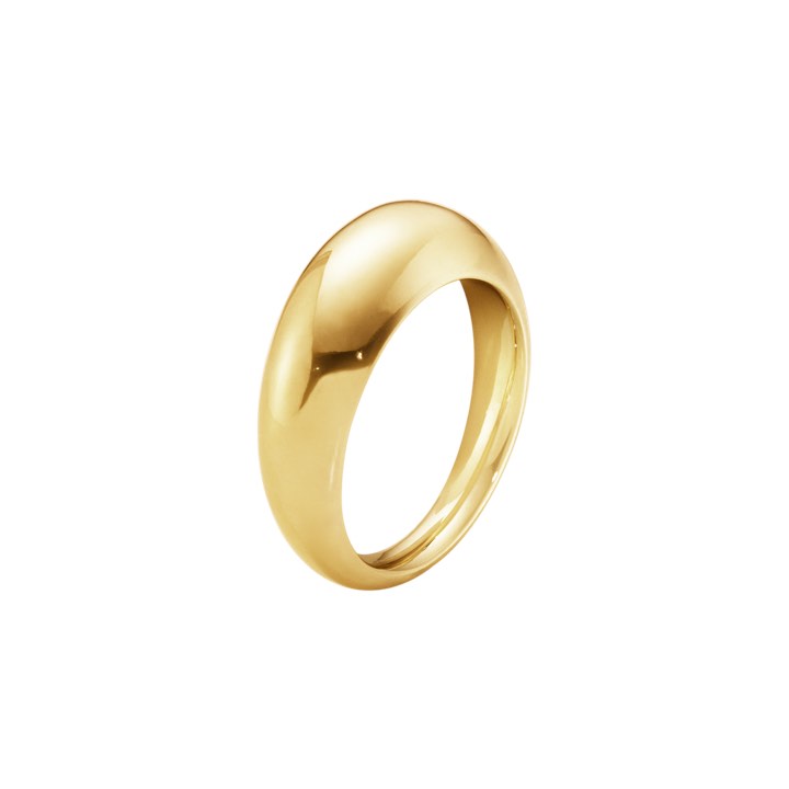 CURVE SLIM Ring Gold in der Gruppe Ringe / Goldringe bei SCANDINAVIAN JEWELRY DESIGN (20000024)