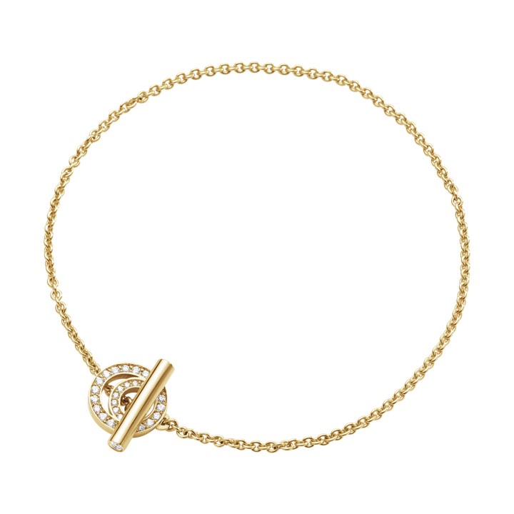 Product Image for Georg Jensen halo bracelet gold diamond pave 0.18 ct ml