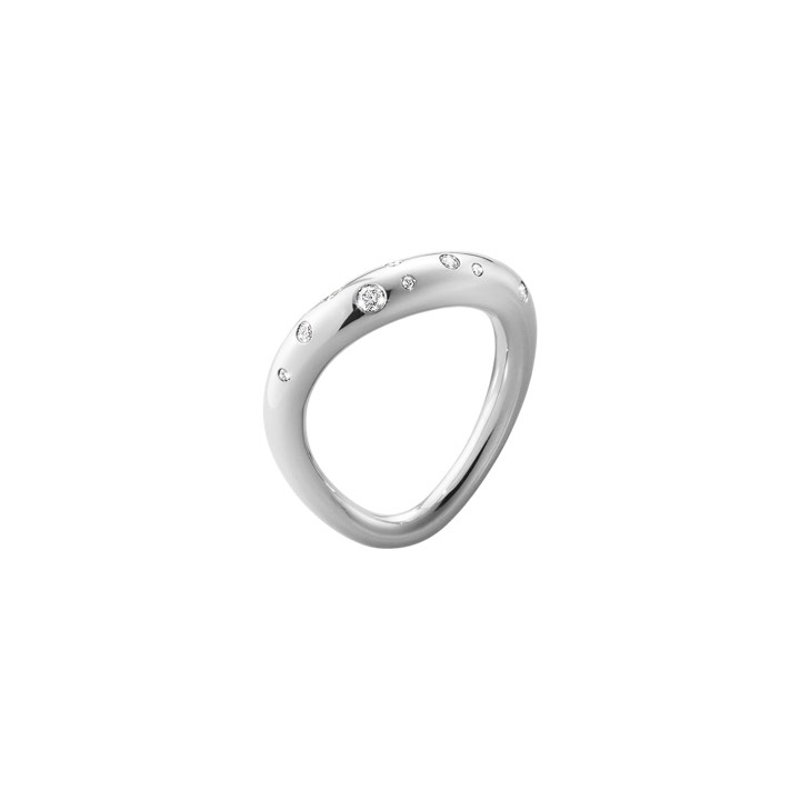 OFFSPRING Ring Diamant 0.14 ct Silber in der Gruppe Ringe / Diamantringe bei SCANDINAVIAN JEWELRY DESIGN (20000136)