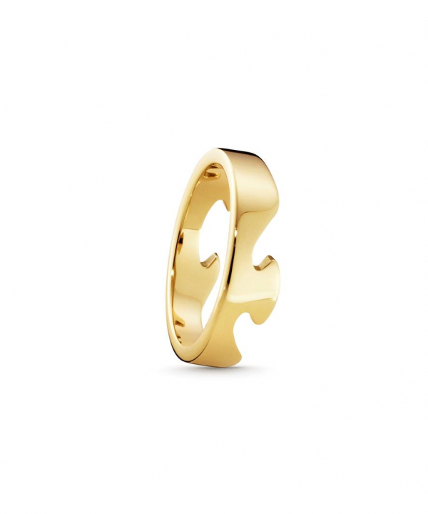 FUSION END Ring Gold in der Gruppe Ringe / Verlobungs- & Eheringe bei SCANDINAVIAN JEWELRY DESIGN (20000291)