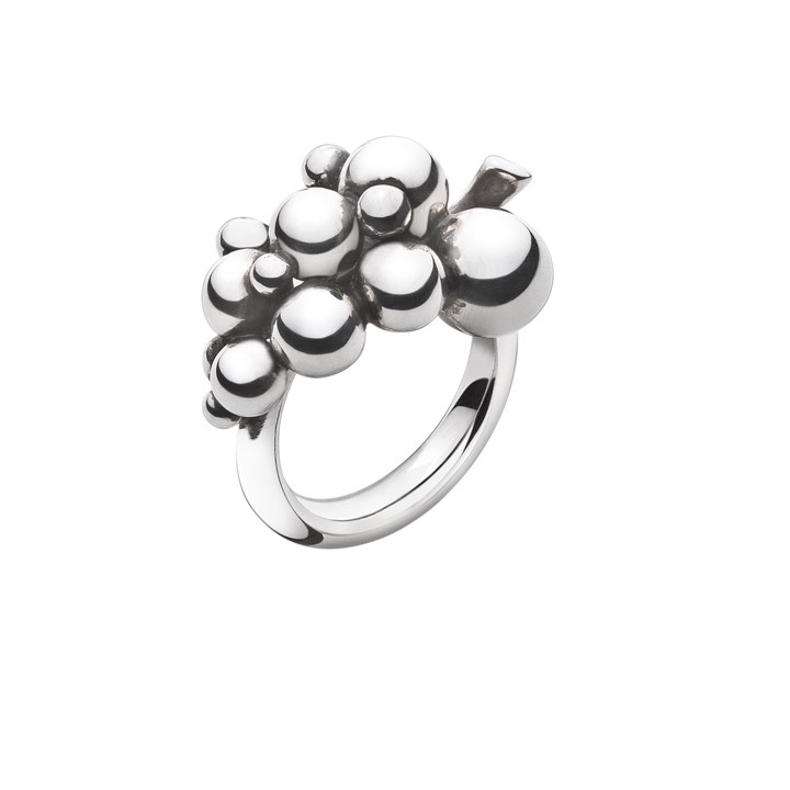 MOONLIGHT GRAPES SMALL Ring Silber in der Gruppe Ringe / Silberringe bei SCANDINAVIAN JEWELRY DESIGN (20000333)