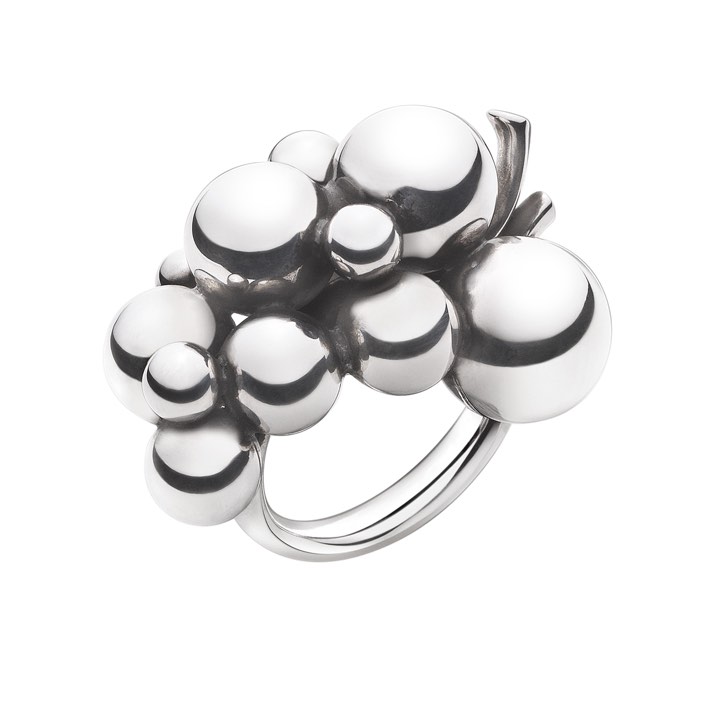 MOONLIGHT GRAPES LARGE Ring Silber in der Gruppe Ringe / Silberringe bei SCANDINAVIAN JEWELRY DESIGN (20000334)