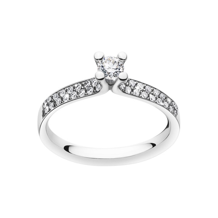 Product Image for Georg Jensen magic solitaire ring weißgold diamond pavé 0.33ct 46