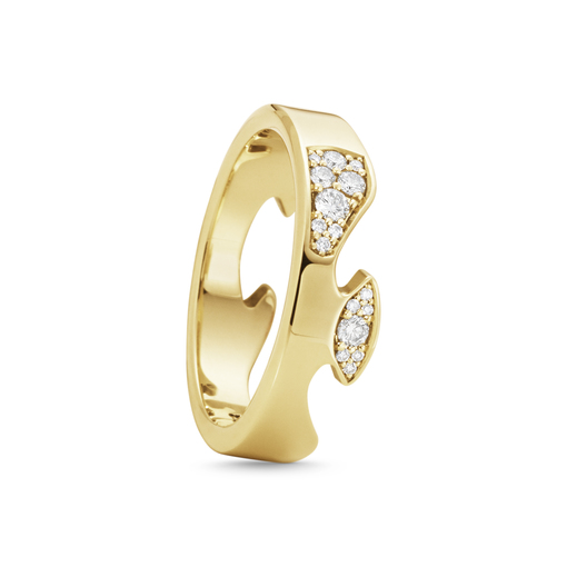 FUSION END Ring Diamant (Gold) in der Gruppe Ringe / Verlobungs- & Eheringe bei SCANDINAVIAN JEWELRY DESIGN (20001059)
