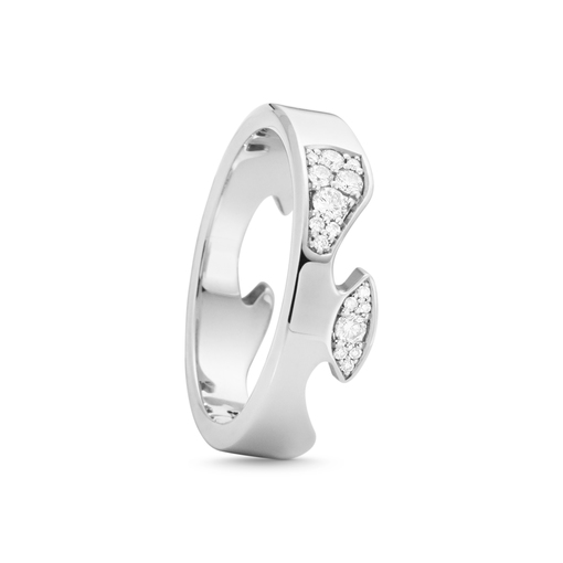 FUSION END Ring Diamant (Weißgold) in der Gruppe Ringe / Weißgoldringe bei SCANDINAVIAN JEWELRY DESIGN (20001062)