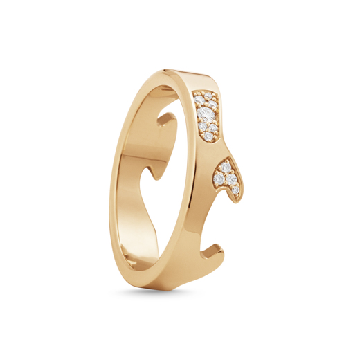 FUSION END Ring Diamant (Roségold) in der Gruppe Ringe / Verlobungs- & Eheringe bei SCANDINAVIAN JEWELRY DESIGN (20001066)