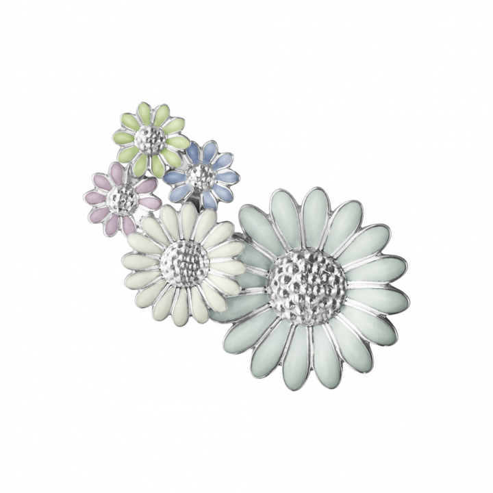 Product Image for Georg Jensen DAISY MEDIUM EAR CUFF (Silber) MULTI COLOUR ENAMEL Höger
