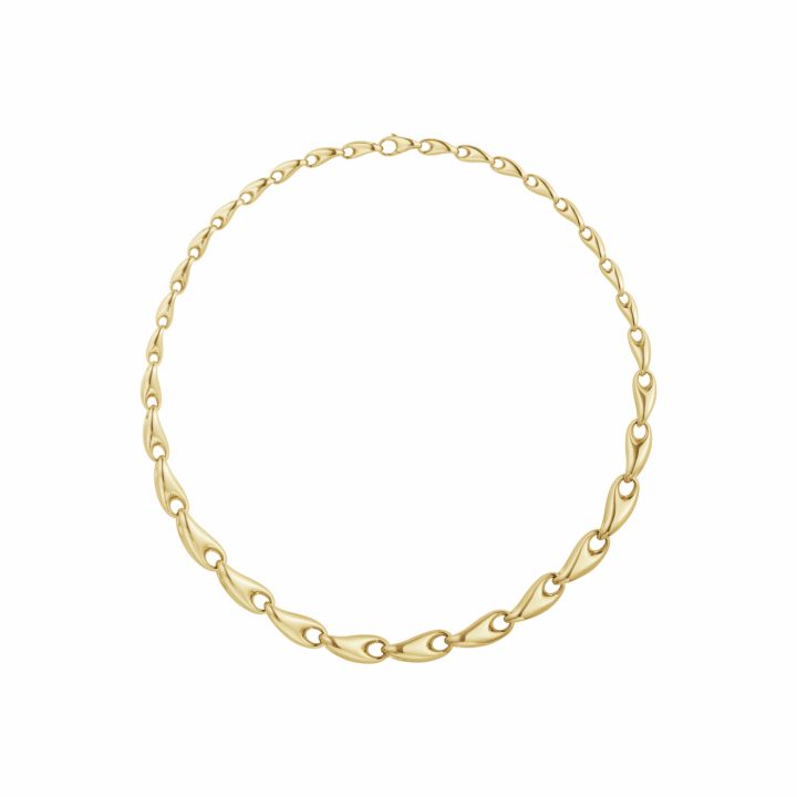 REFLECT LARGE LINK Halsketten Gold in der Gruppe Halsketten / Goldhalsketten bei SCANDINAVIAN JEWELRY DESIGN (20001197)
